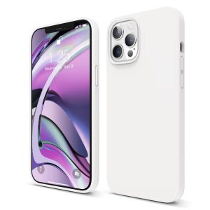 Husa Casey StudioSTM pentru iPhone 12/12 Pro, Soft Silicone Premium, Microfibră în Interior